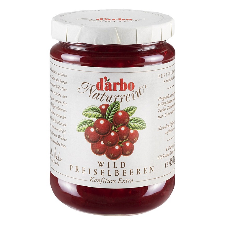 DARBO WILD PREISELBEEREN KONFITUERE EXTRA 450G